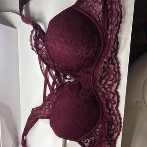 Pink push-up bralette